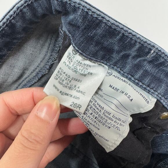 Adriano Goldschmied Jeans Womens 26 Blue Prima Mid Rise Cigarette Skinny Contour - Picture 5 of 8